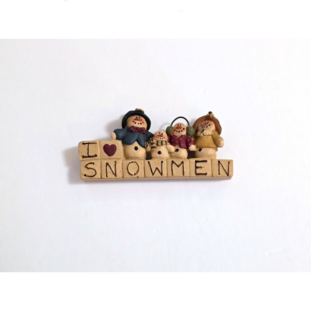 Blossom Bucket Suzi Figure Blocks I Love Snowmen